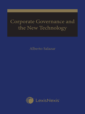 cover image of Corporate Governance and the New Technology